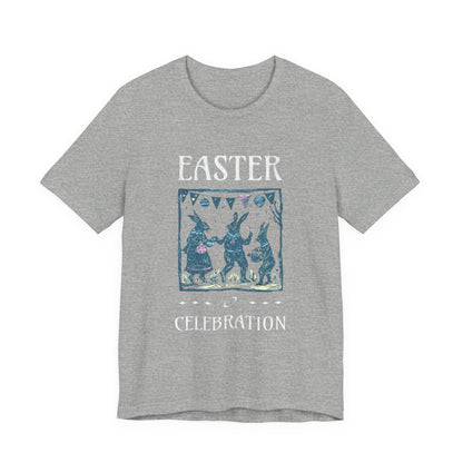 Easter Celebration Tee — Vintage Dancing Bunnies Graphic T-Shirt
