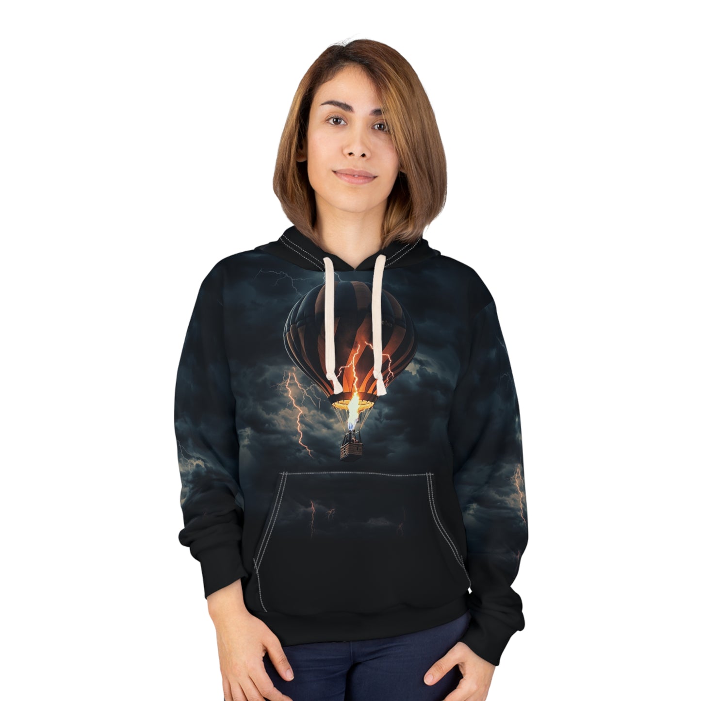 Adventure Awaits Hot Air Balloon Unisex Pullover Hoodie