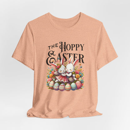 Easter Bunny Tee – "The Hoppy Easter" Cute Bunny & Colorful Eggs T-Shirt