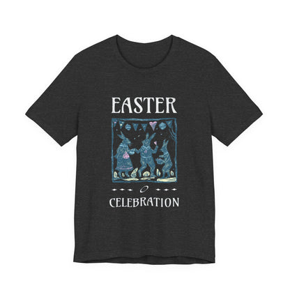 Easter Celebration Tee — Vintage Dancing Bunnies Graphic T-Shirt