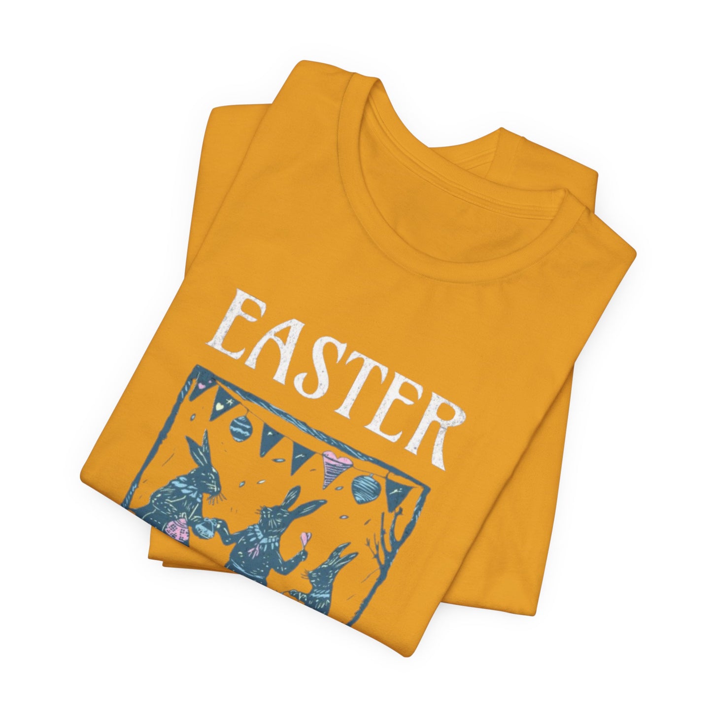 Easter Celebration Tee — Vintage Dancing Bunnies Graphic T-Shirt