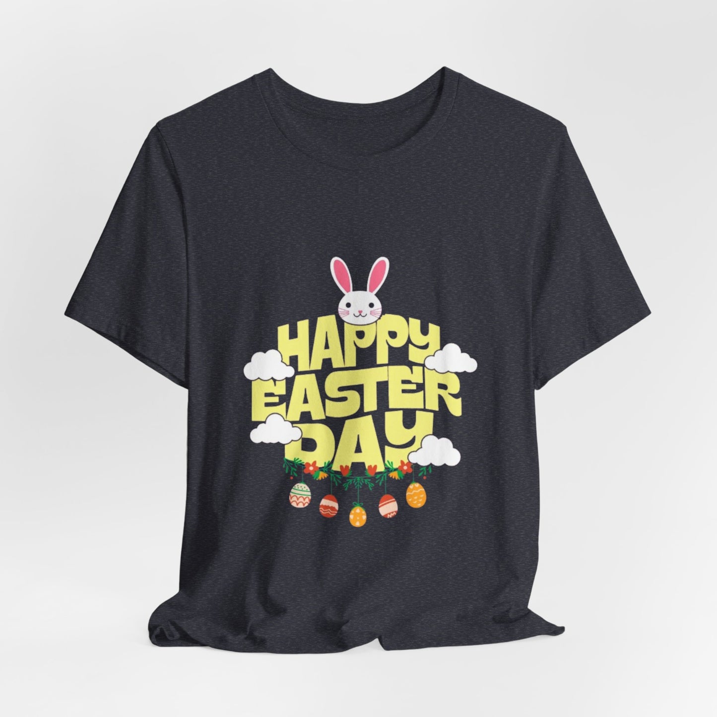 Easter Day Tee – Cute Bunny & Eggs Holiday T-Shirt