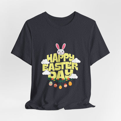 Easter Day Tee – Cute Bunny & Eggs Holiday T-Shirt