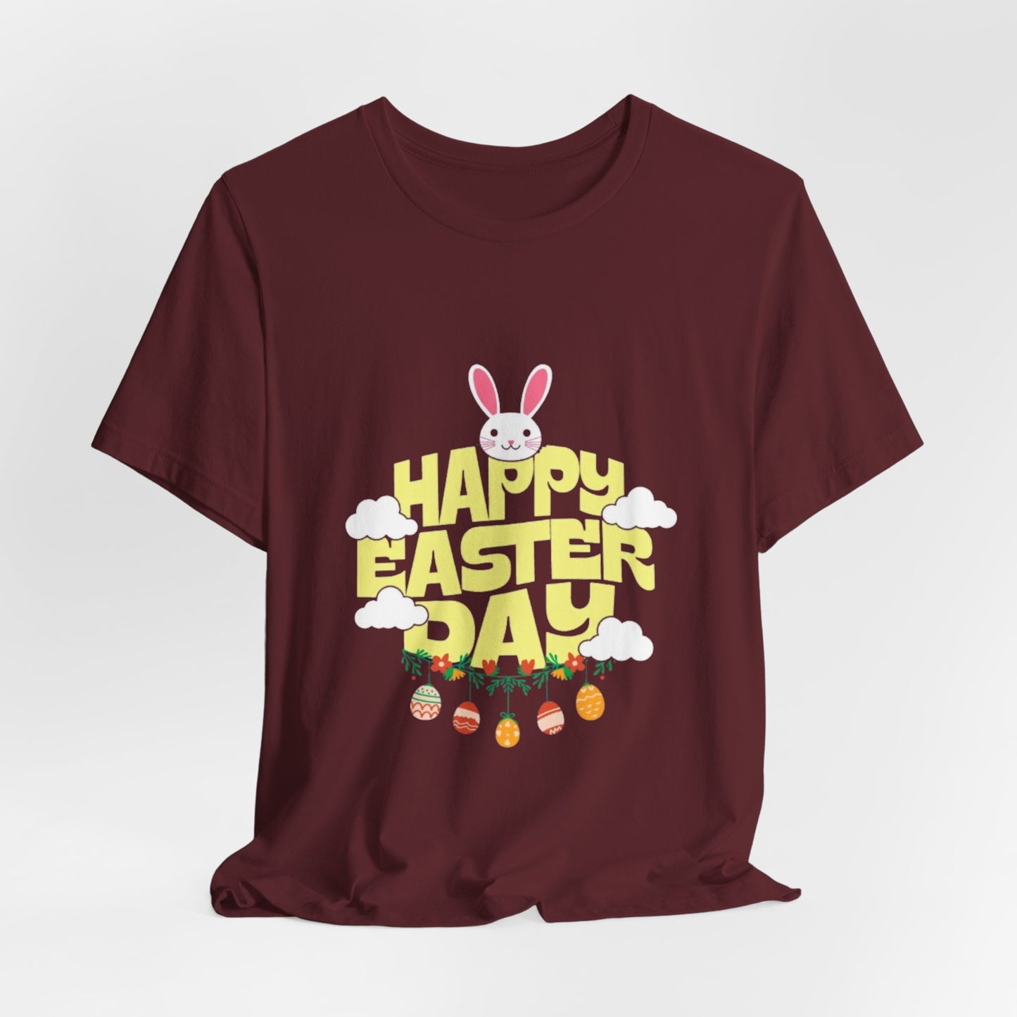 Easter Day Tee – Cute Bunny & Eggs Holiday T-Shirt