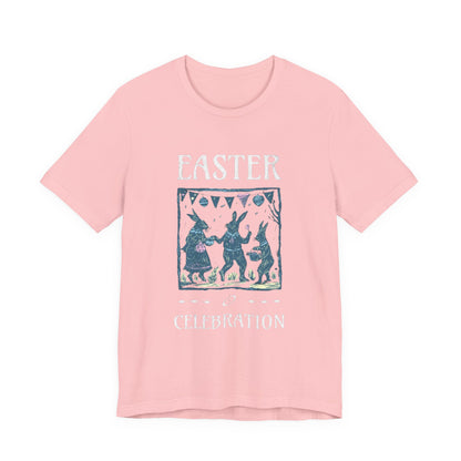 Easter Celebration Tee — Vintage Dancing Bunnies Graphic T-Shirt