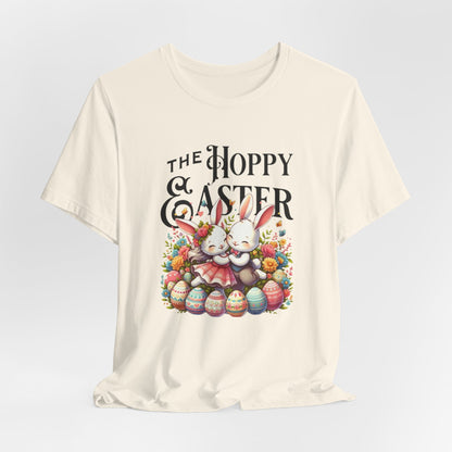 Easter Bunny Tee – "The Hoppy Easter" Cute Bunny & Colorful Eggs T-Shirt