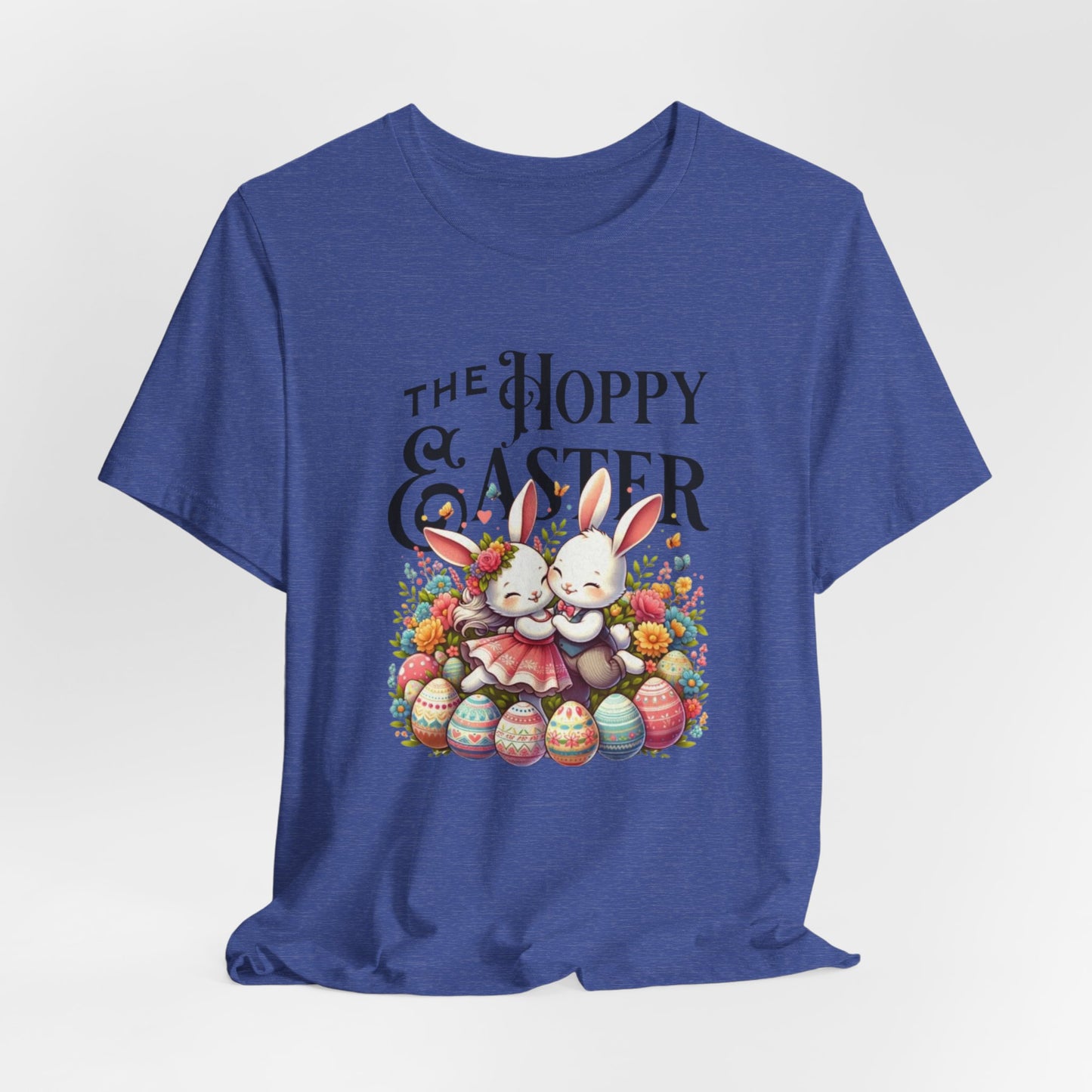 Easter Bunny Tee – "The Hoppy Easter" Cute Bunny & Colorful Eggs T-Shirt