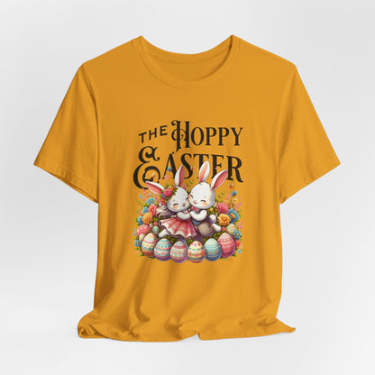 Easter Bunny Tee – "The Hoppy Easter" Cute Bunny & Colorful Eggs T-Shirt