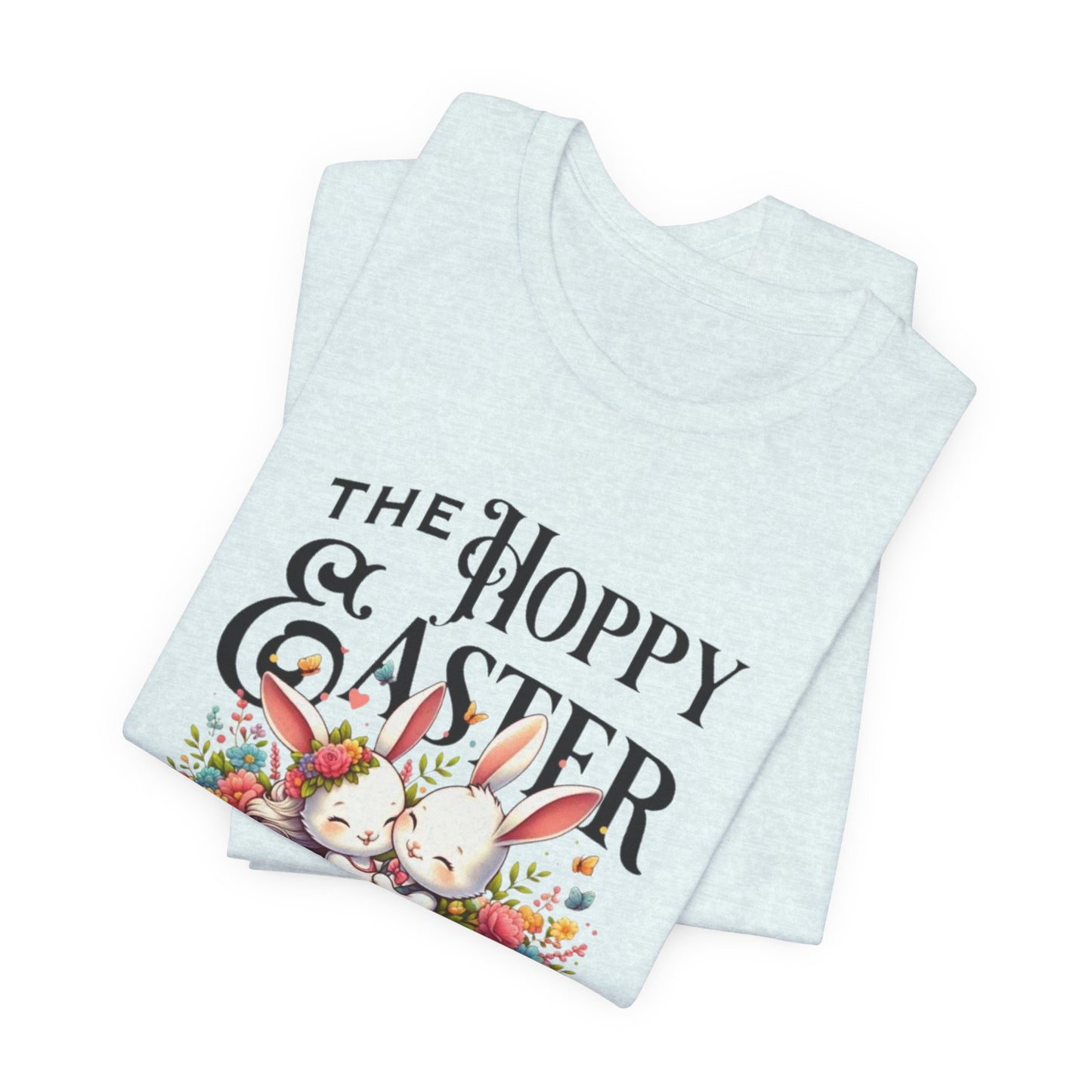 Easter Bunny Tee – "The Hoppy Easter" Cute Bunny & Colorful Eggs T-Shirt