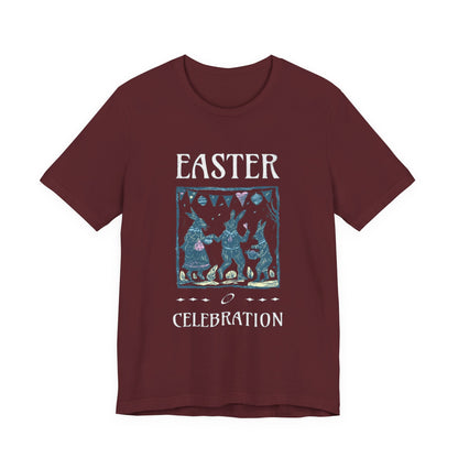 Easter Celebration Tee — Vintage Dancing Bunnies Graphic T-Shirt