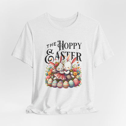 Easter Bunny Tee – "The Hoppy Easter" Cute Bunny & Colorful Eggs T-Shirt